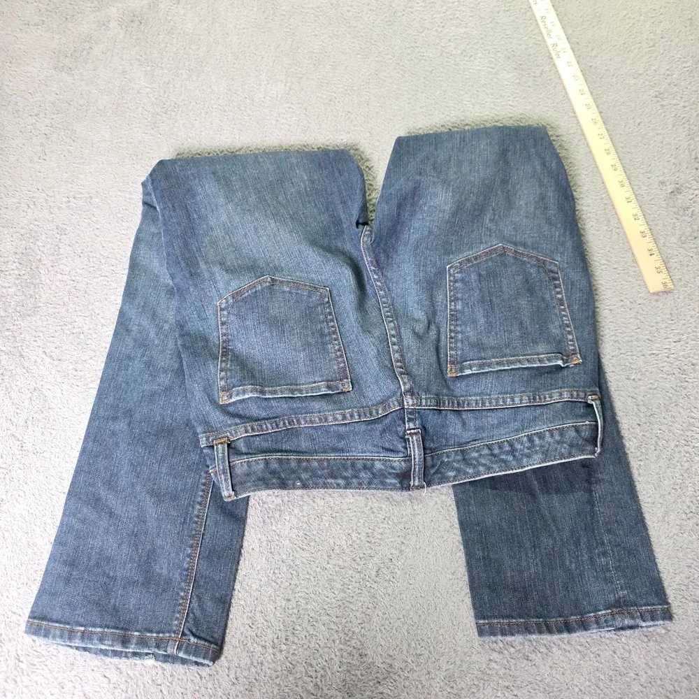 Tommy Hilfiger Womens 12R Straight Leg Jeans Blue Medium Wash Mid Rise Stretch
